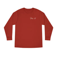 Stay Lit Long Sleeve Tee — Minimal Script Graphic Crewneck