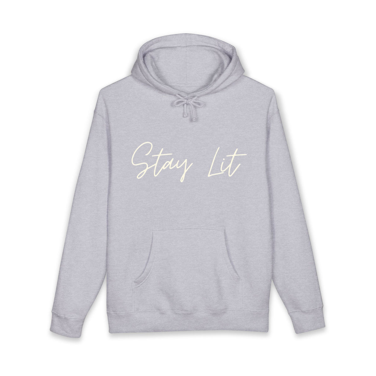 Stay Lit Hoodie — Cozy Script Graphic Pullover