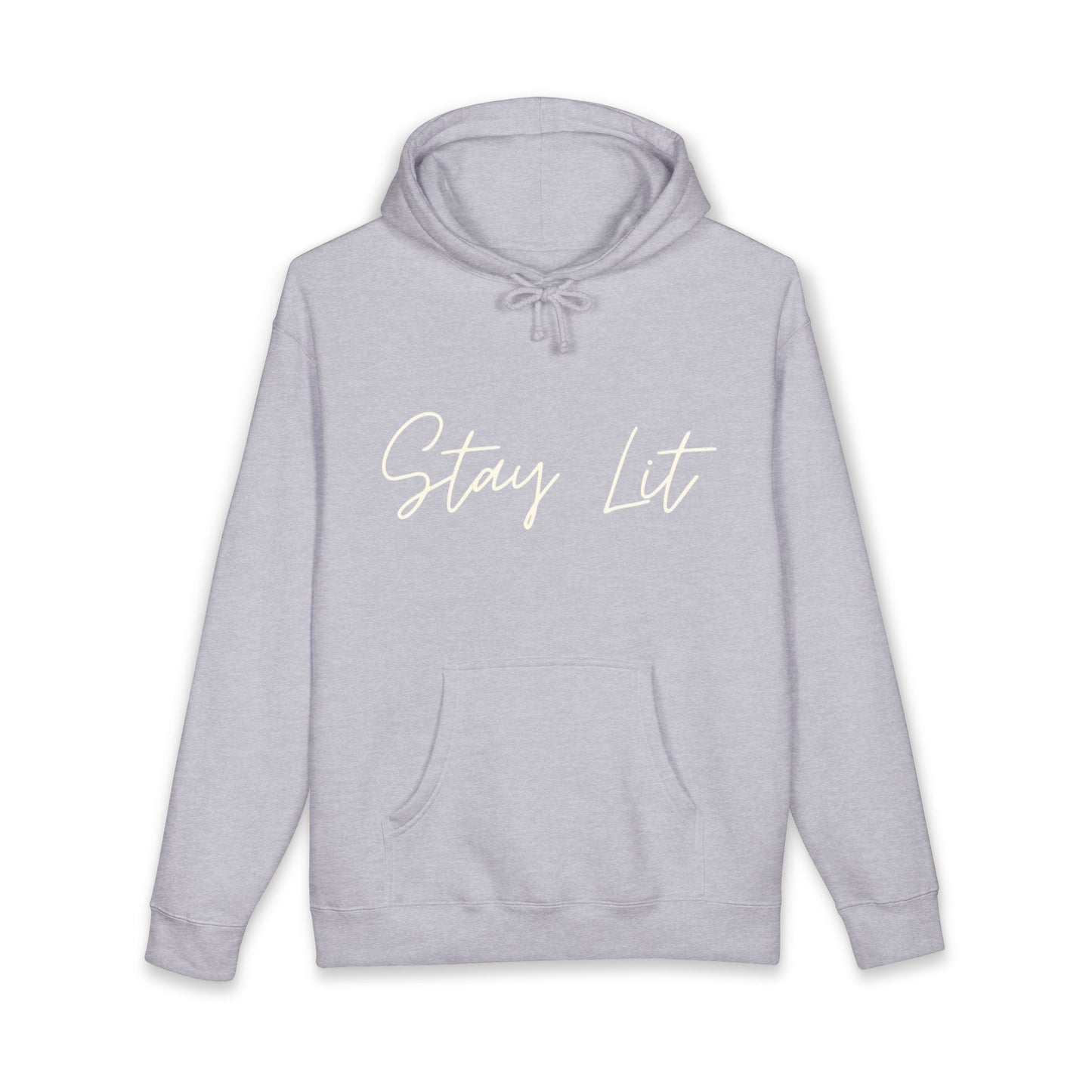 Stay Lit Hoodie — Cozy Script Graphic Pullover