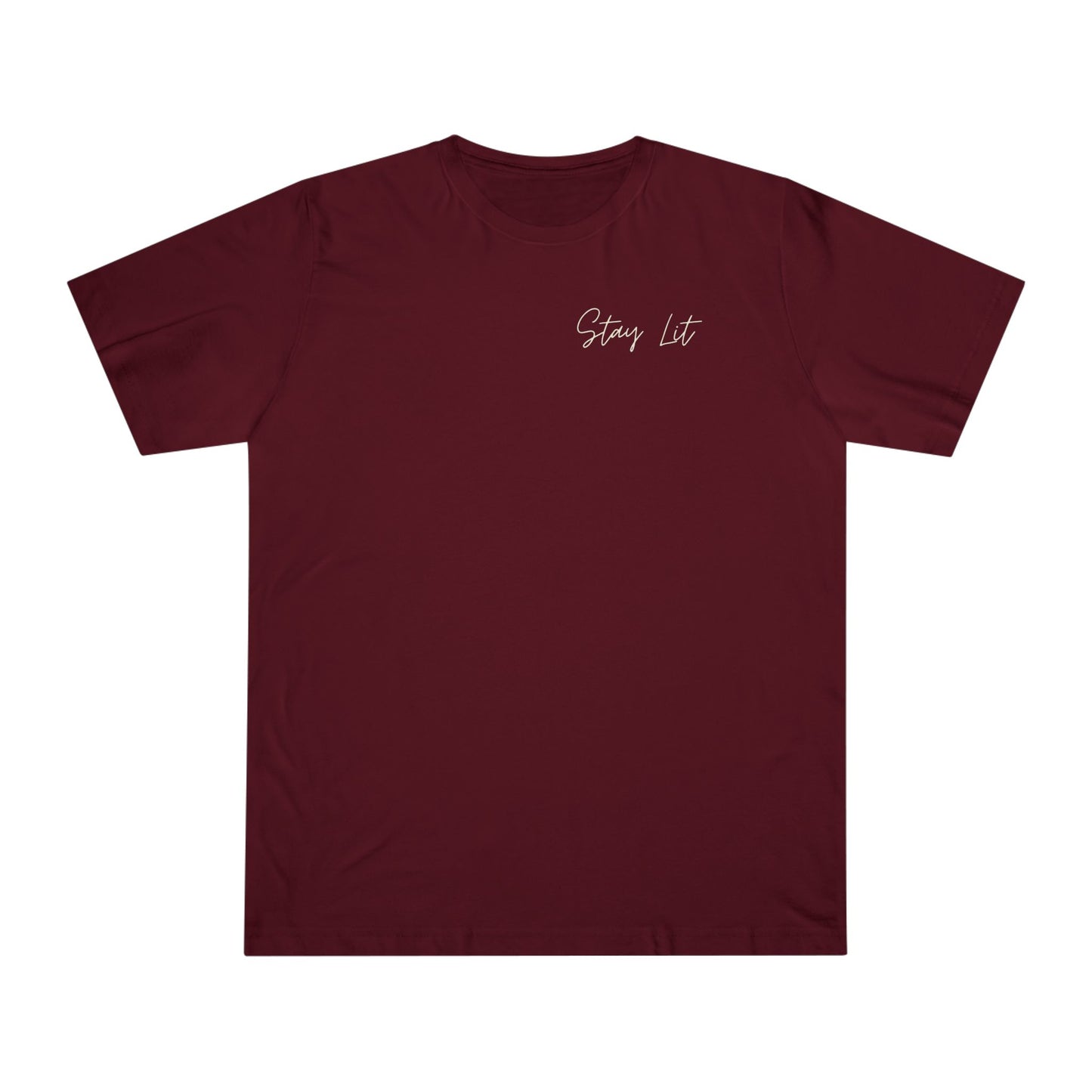 Hustle Hard Graphic T-Shirt — "Stay Lit" Chest Script
