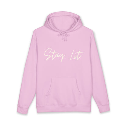 Stay Lit Hoodie — Cozy Script Graphic Pullover