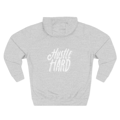 Hustle Hard Hoodie — Motivational Fleece Pullover