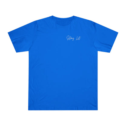 Hustle Hard Graphic T-Shirt — "Stay Lit" Chest Script