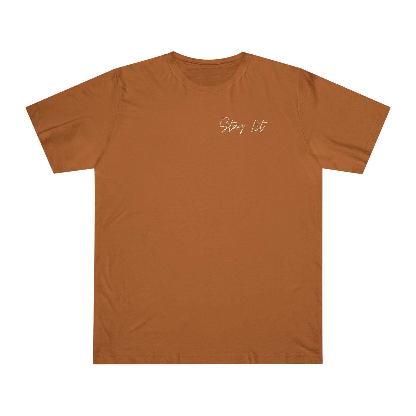 Hustle Hard Graphic T-Shirt — "Stay Lit" Chest Script