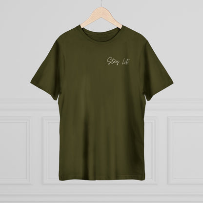 Hustle Hard Graphic T-Shirt — "Stay Lit" Chest Script