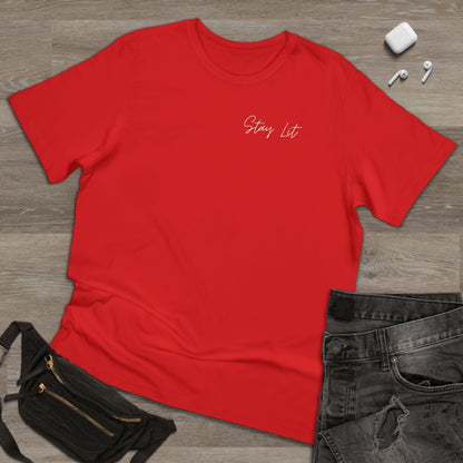 Hustle Hard Graphic T-Shirt — "Stay Lit" Chest Script