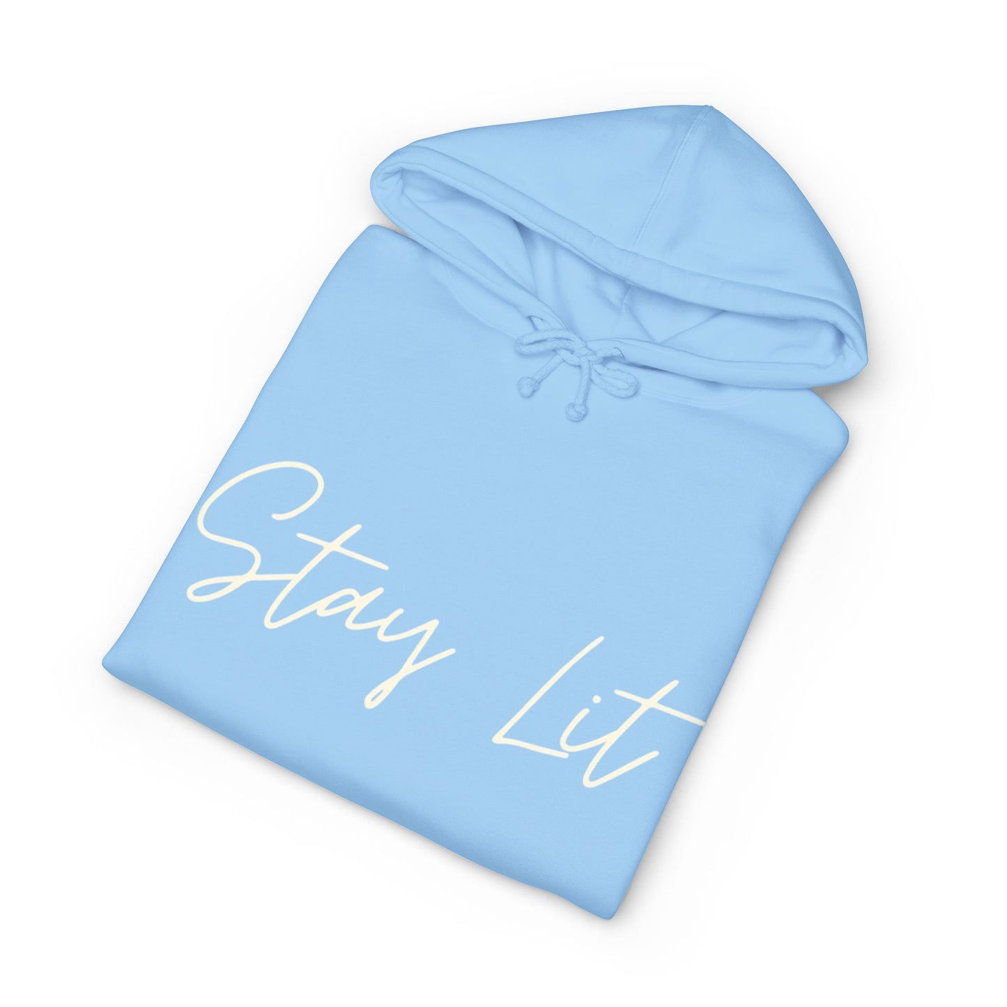 Stay Lit Hoodie — Cozy Script Graphic Pullover