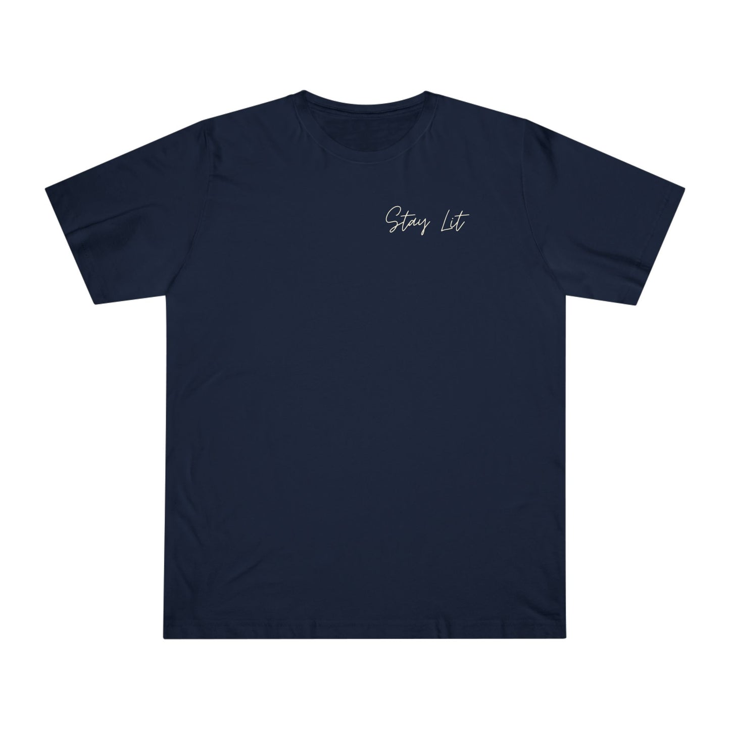 Hustle Hard Graphic T-Shirt — "Stay Lit" Chest Script