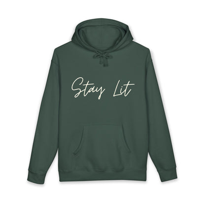 Stay Lit Hoodie — Cozy Script Graphic Pullover