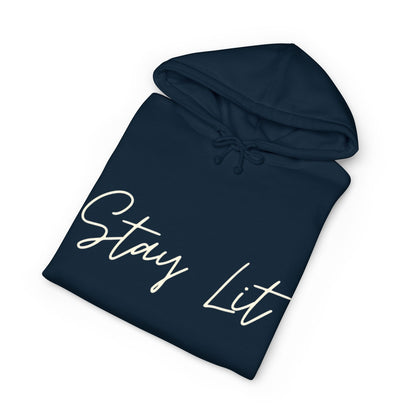 Stay Lit Hoodie — Cozy Script Graphic Pullover