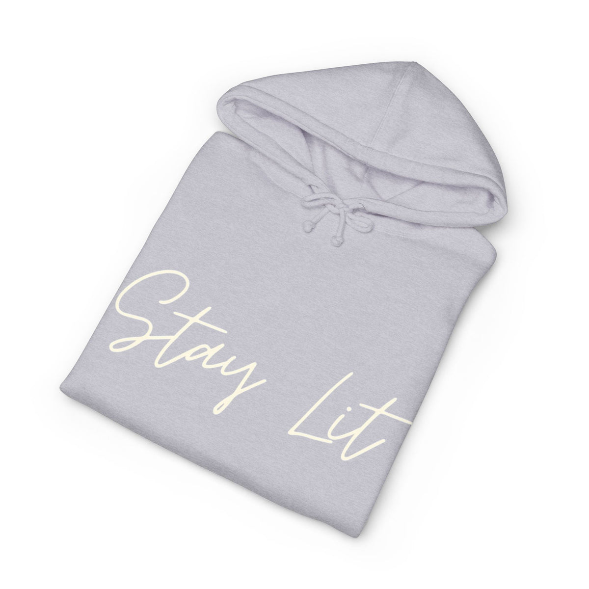 Stay Lit Hoodie — Cozy Script Graphic Pullover