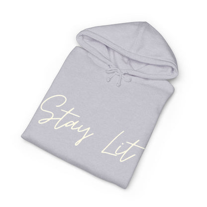 Stay Lit Hoodie — Cozy Script Graphic Pullover