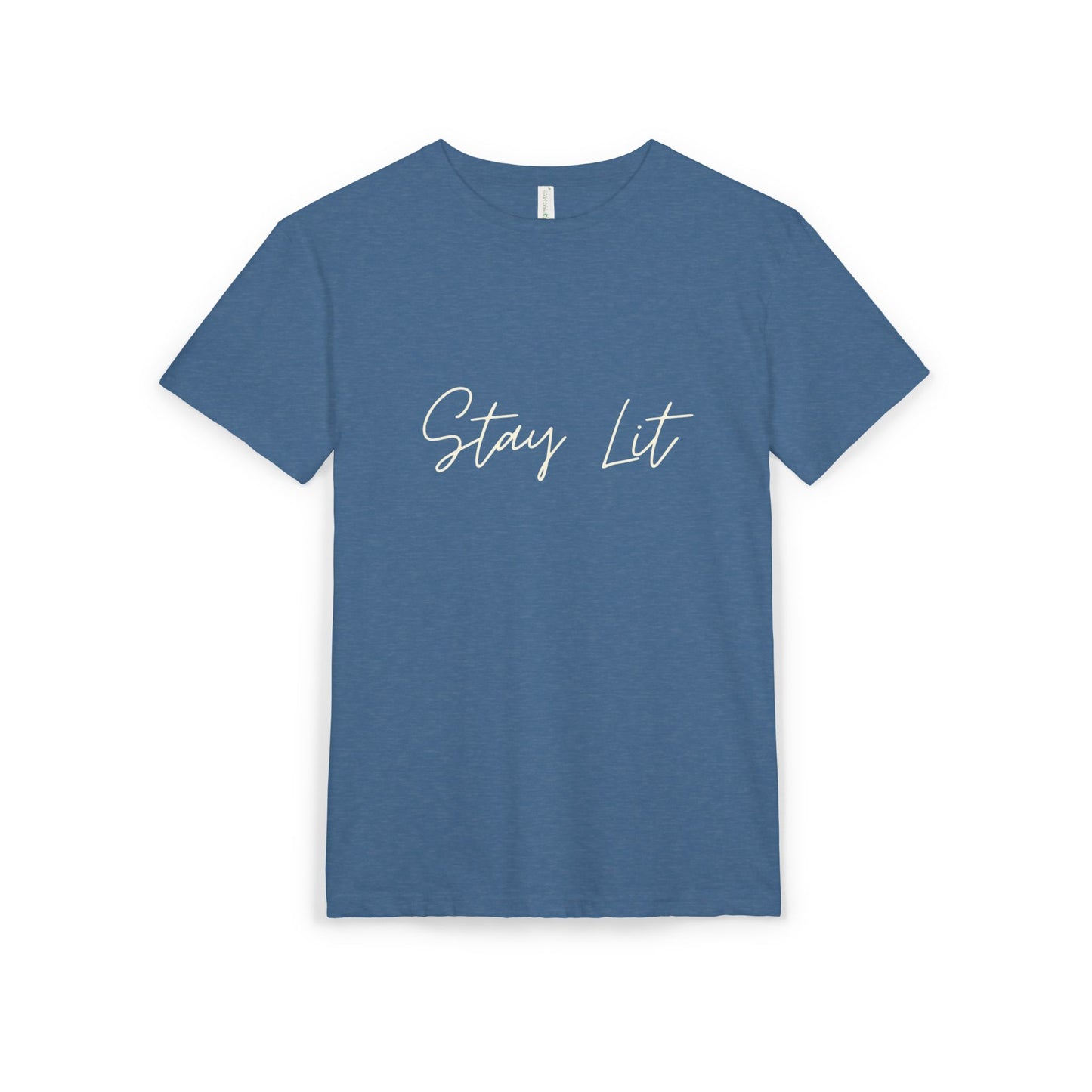Stay Lit Script Tee — Casual Inspirational Graphic T-Shirt