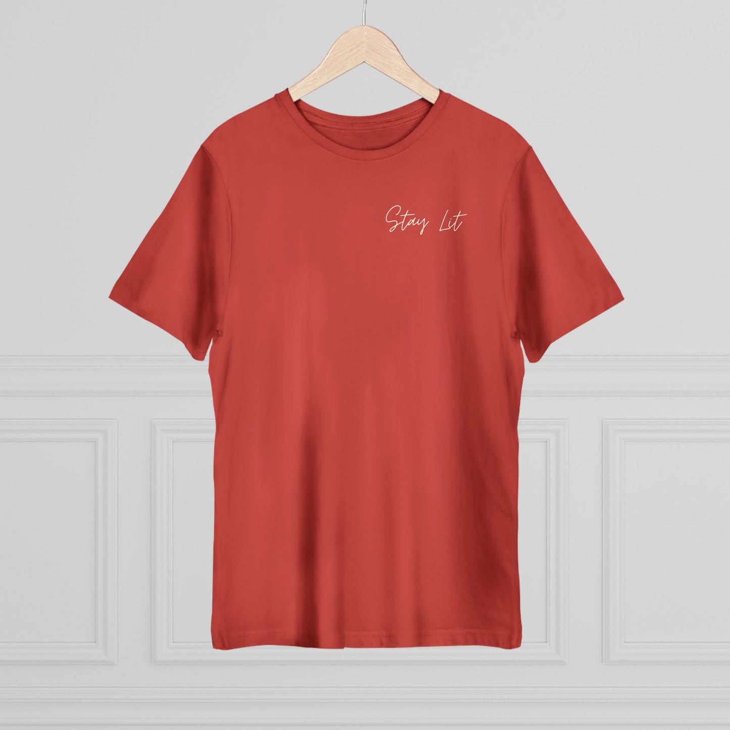 Hustle Hard Graphic T-Shirt — "Stay Lit" Chest Script