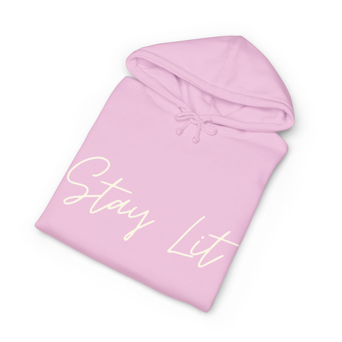 Stay Lit Hoodie — Cozy Script Graphic Pullover