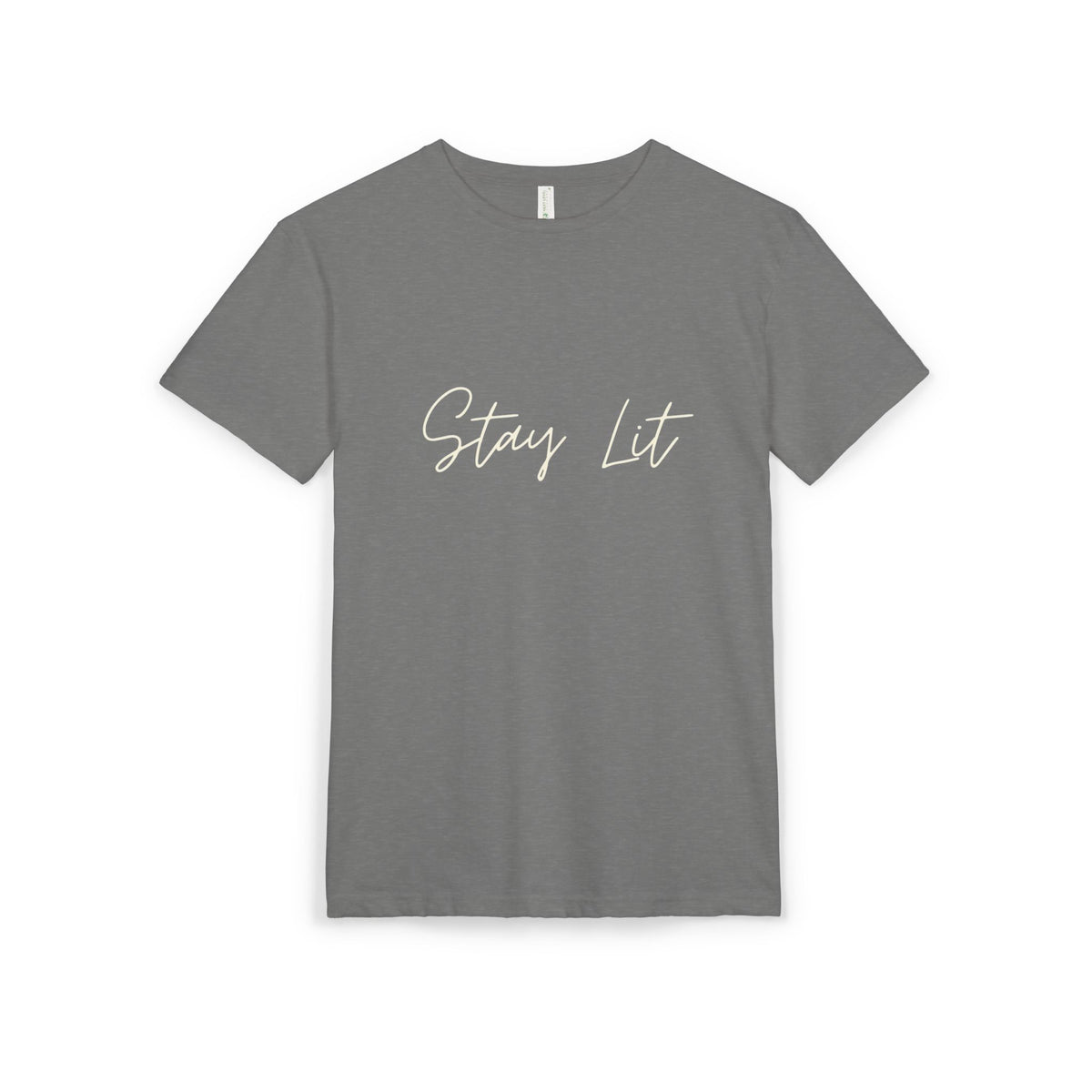 Stay Lit Script Tee — Casual Inspirational Graphic T-Shirt