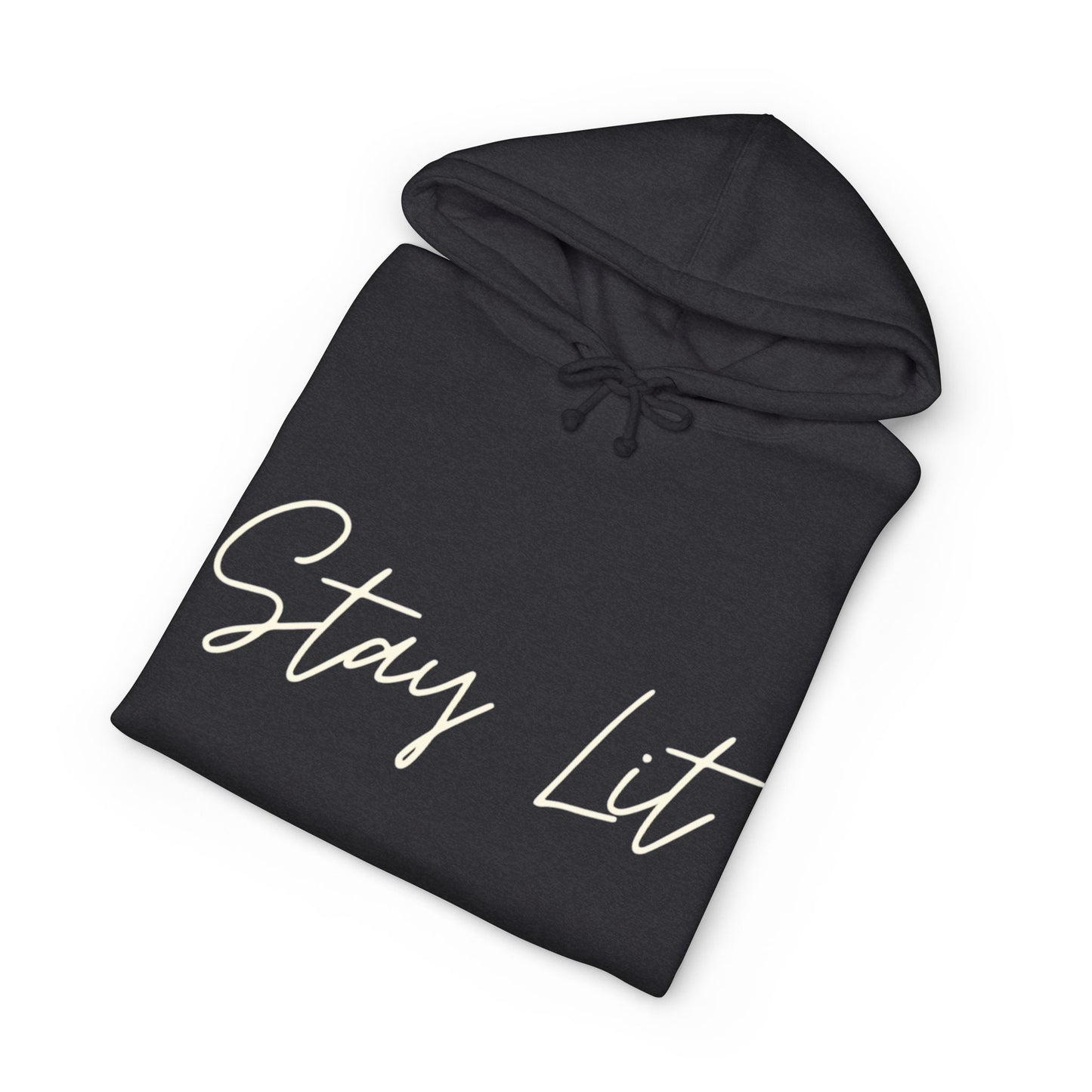 Stay Lit Hoodie — Cozy Script Graphic Pullover