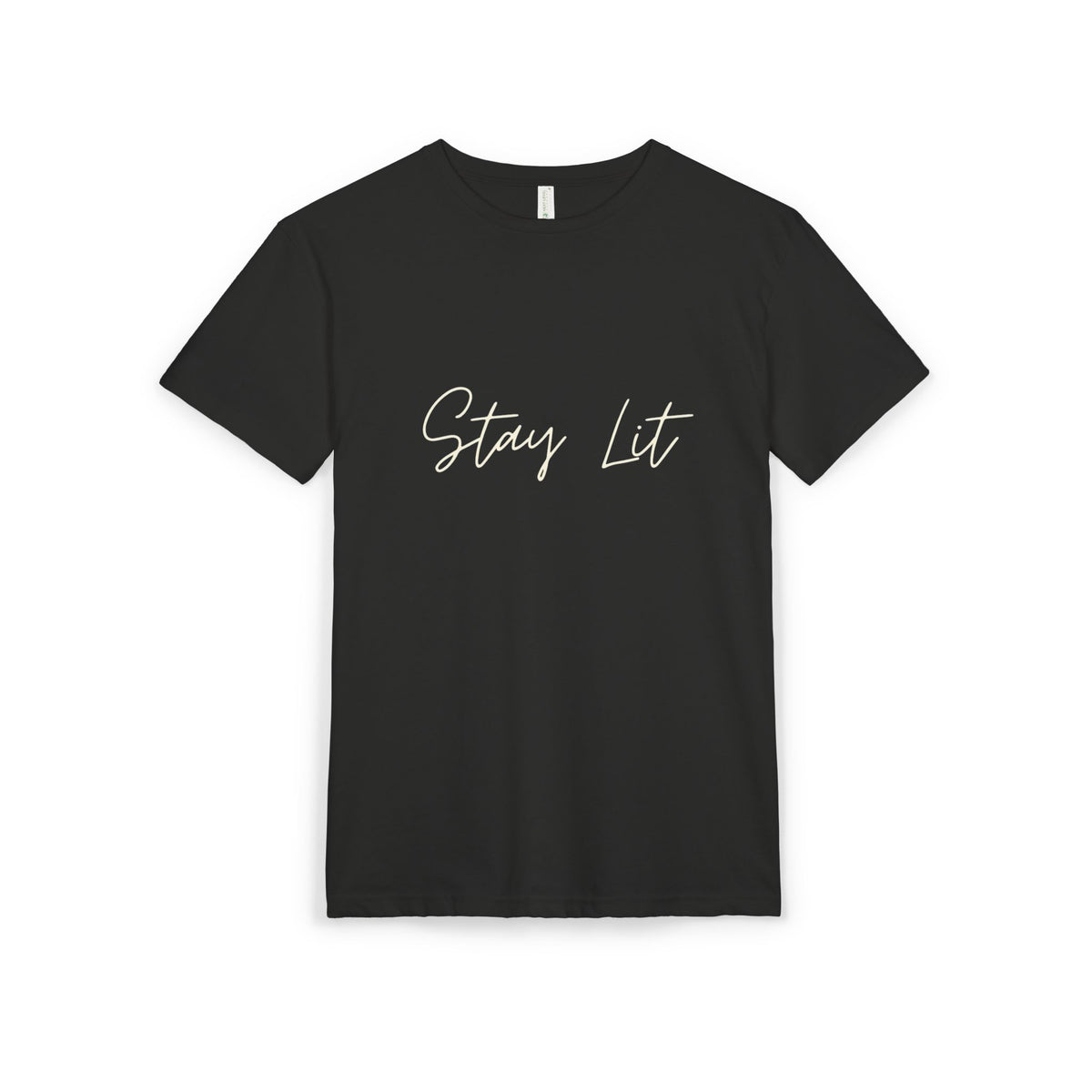 Stay Lit Script Tee — Casual Inspirational Graphic T-Shirt