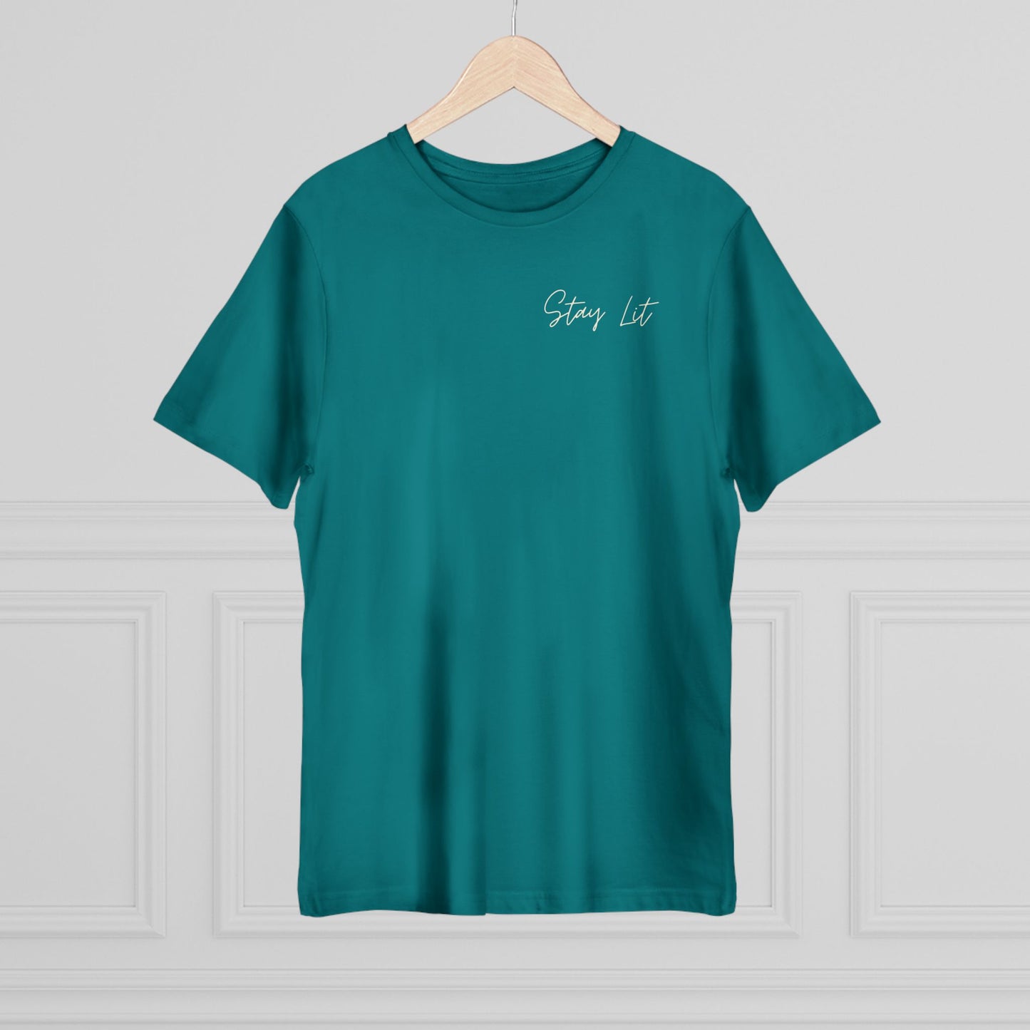 Hustle Hard Graphic T-Shirt — "Stay Lit" Chest Script