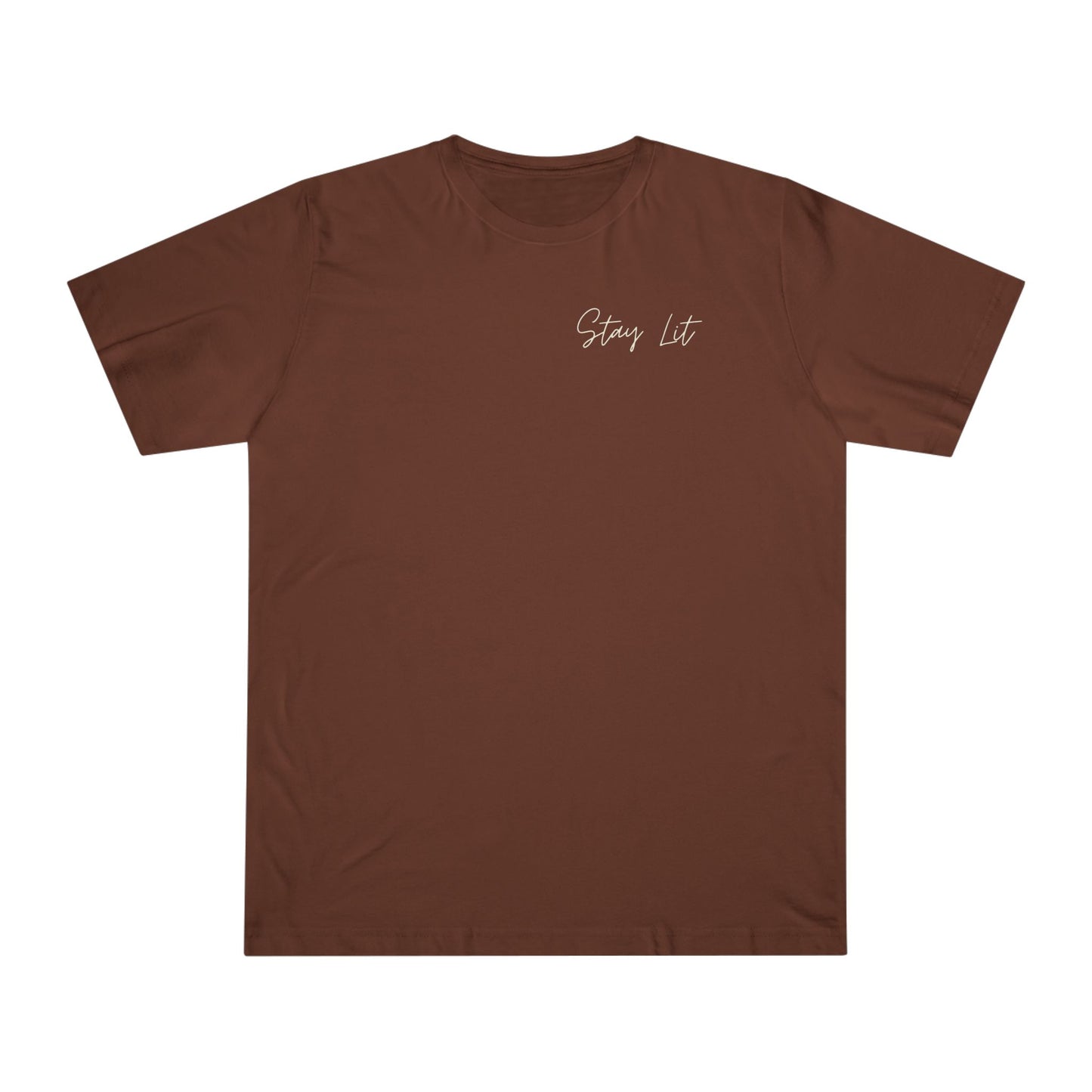 Hustle Hard Graphic T-Shirt — "Stay Lit" Chest Script