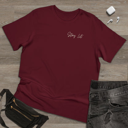 Hustle Hard Graphic T-Shirt — "Stay Lit" Chest Script