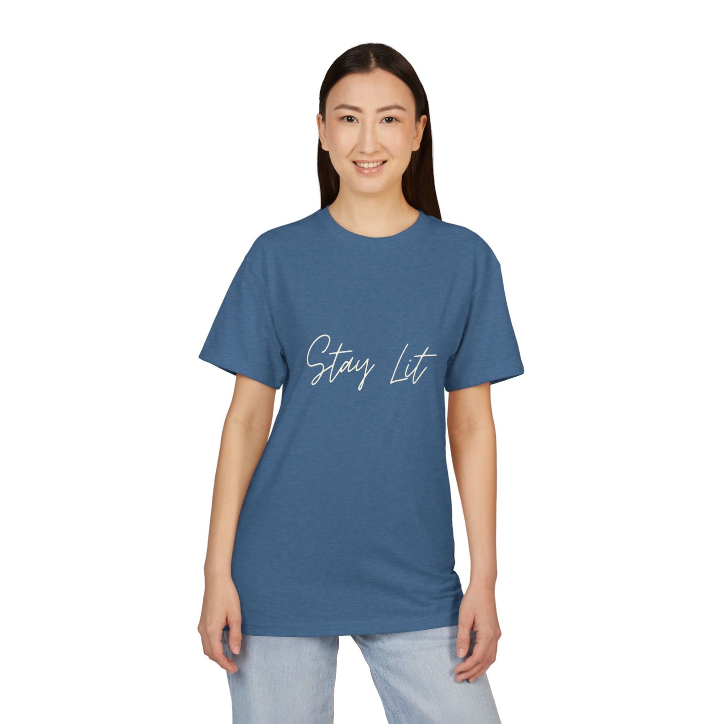 Stay Lit Script Tee — Casual Inspirational Graphic T-Shirt