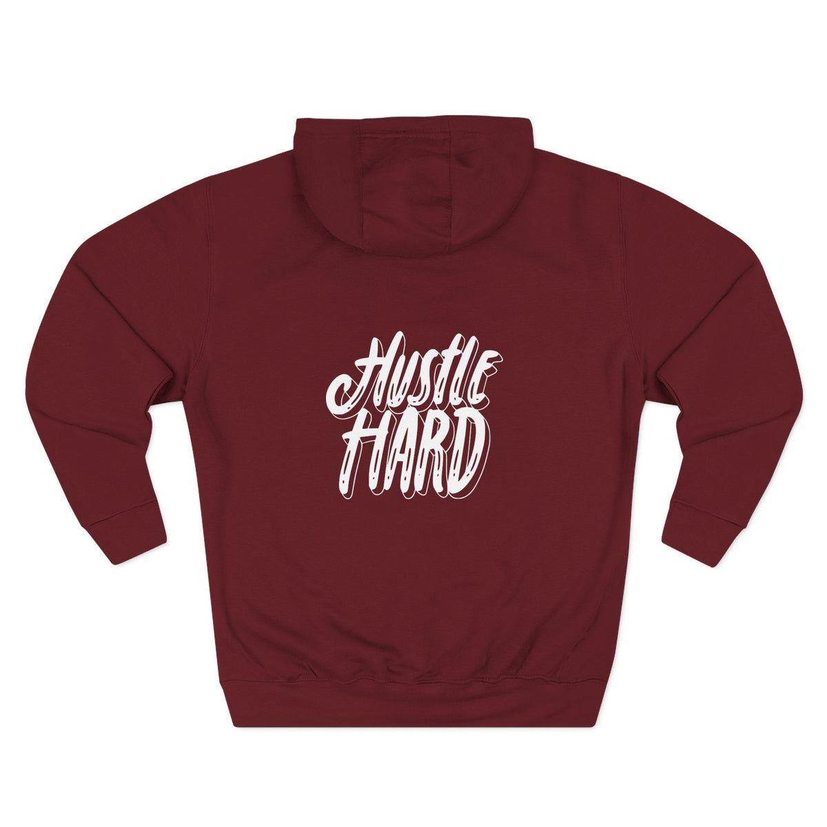 Hustle Hard Hoodie — Motivational Fleece Pullover