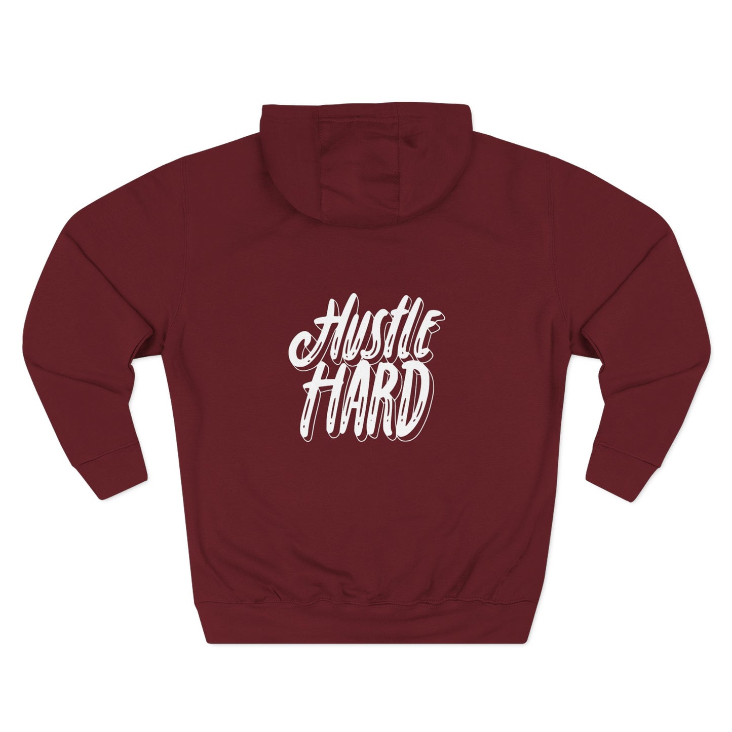Hustle Hard Hoodie — Motivational Fleece Pullover