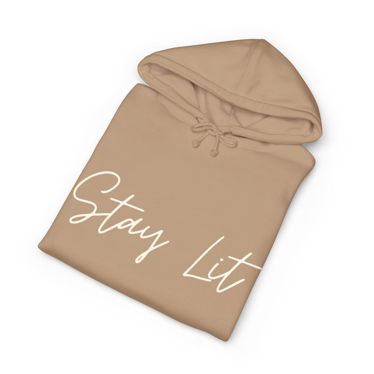 Stay Lit Hoodie — Cozy Script Graphic Pullover