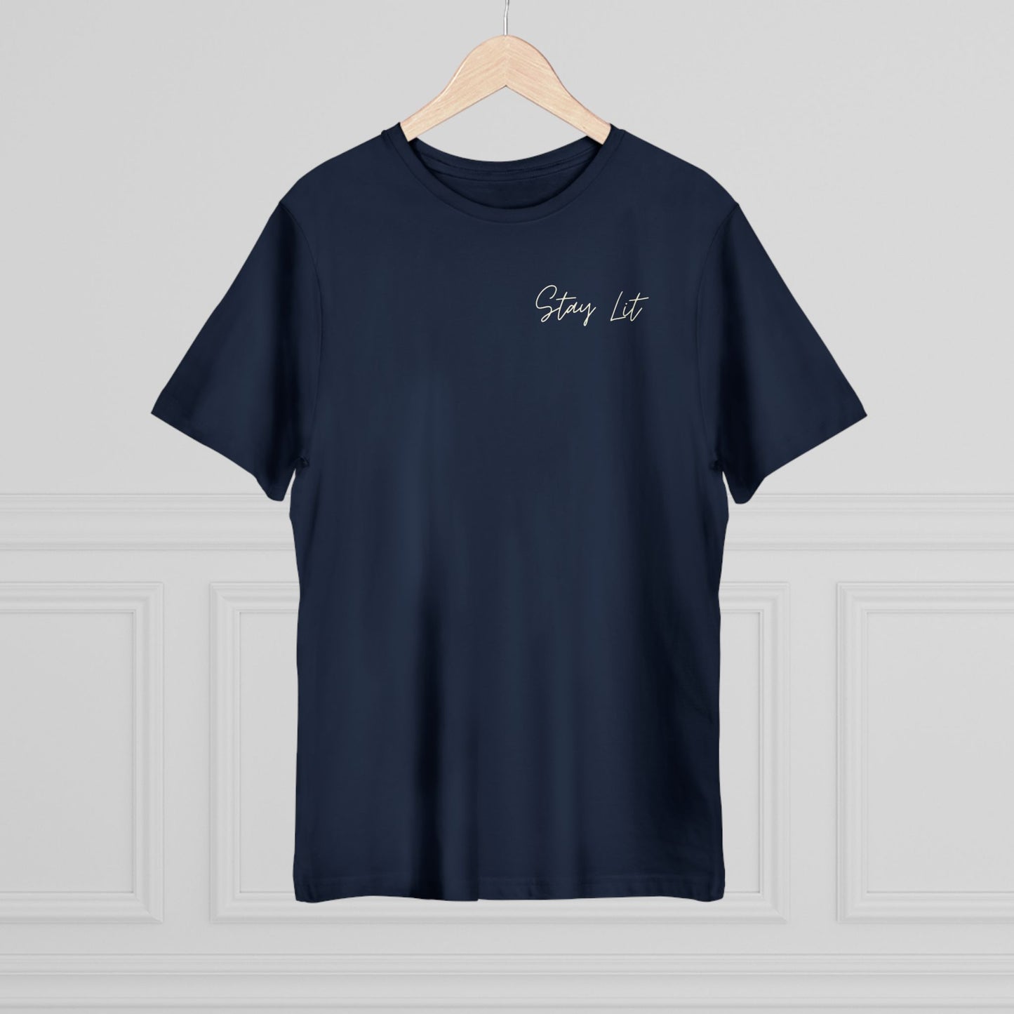 Hustle Hard Graphic T-Shirt — "Stay Lit" Chest Script