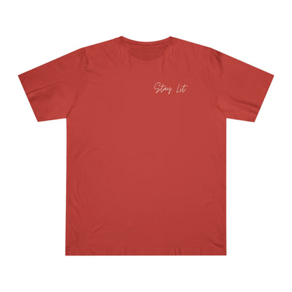 Hustle Hard Graphic T-Shirt — "Stay Lit" Chest Script