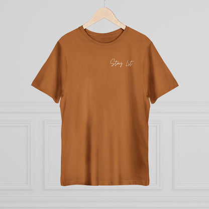 Hustle Hard Graphic T-Shirt — "Stay Lit" Chest Script
