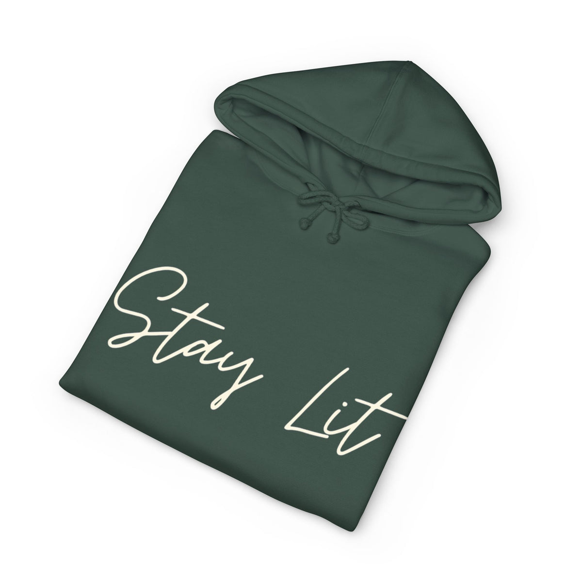 Stay Lit Hoodie — Cozy Script Graphic Pullover