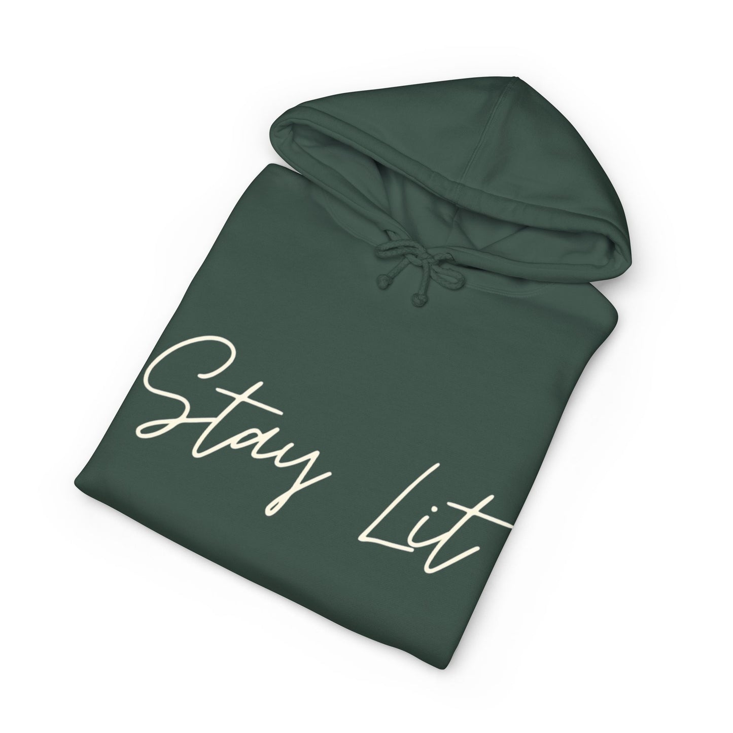 Stay Lit Hoodie — Cozy Script Graphic Pullover