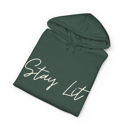 Stay Lit Hoodie — Cozy Script Graphic Pullover
