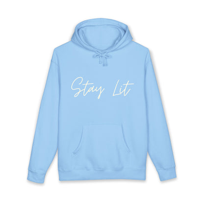 Stay Lit Hoodie — Cozy Script Graphic Pullover
