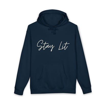Stay Lit Hoodie — Cozy Script Graphic Pullover