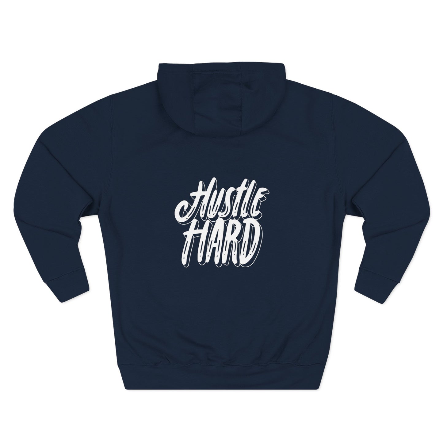 Hustle Hard Hoodie — Motivational Fleece Pullover